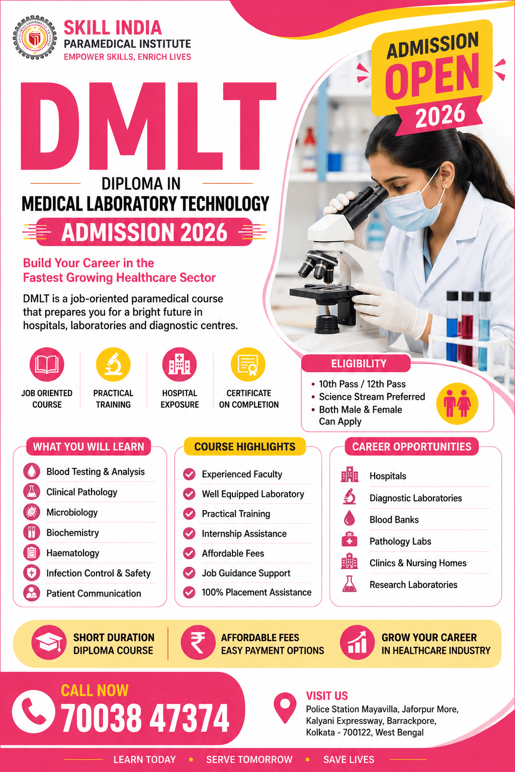 DMLT Admission 2026 – Complete Guide for Students Looking for a Career ...