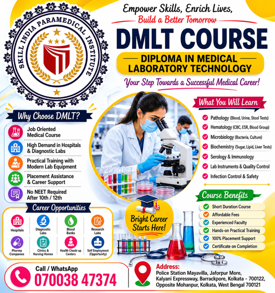 DMLT কোর্সের ক্যারিয়ার স্কোপ