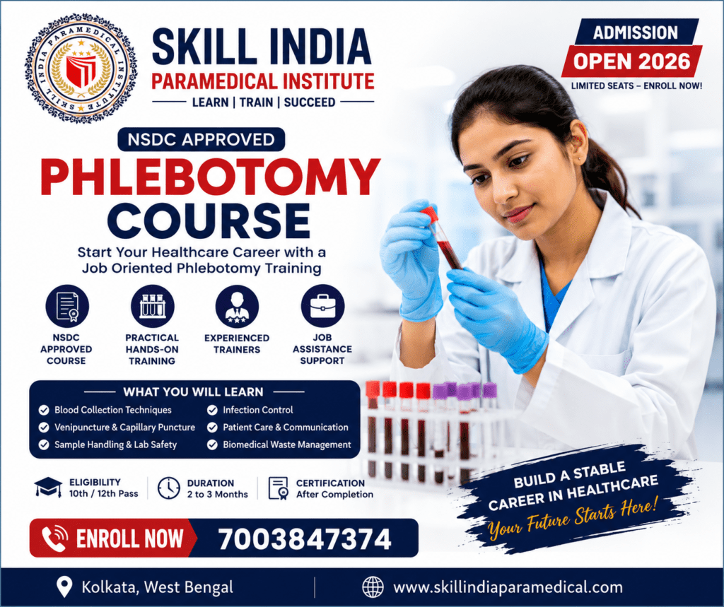 NSDC Approved Phlebotomy Course – Admission Open 2026