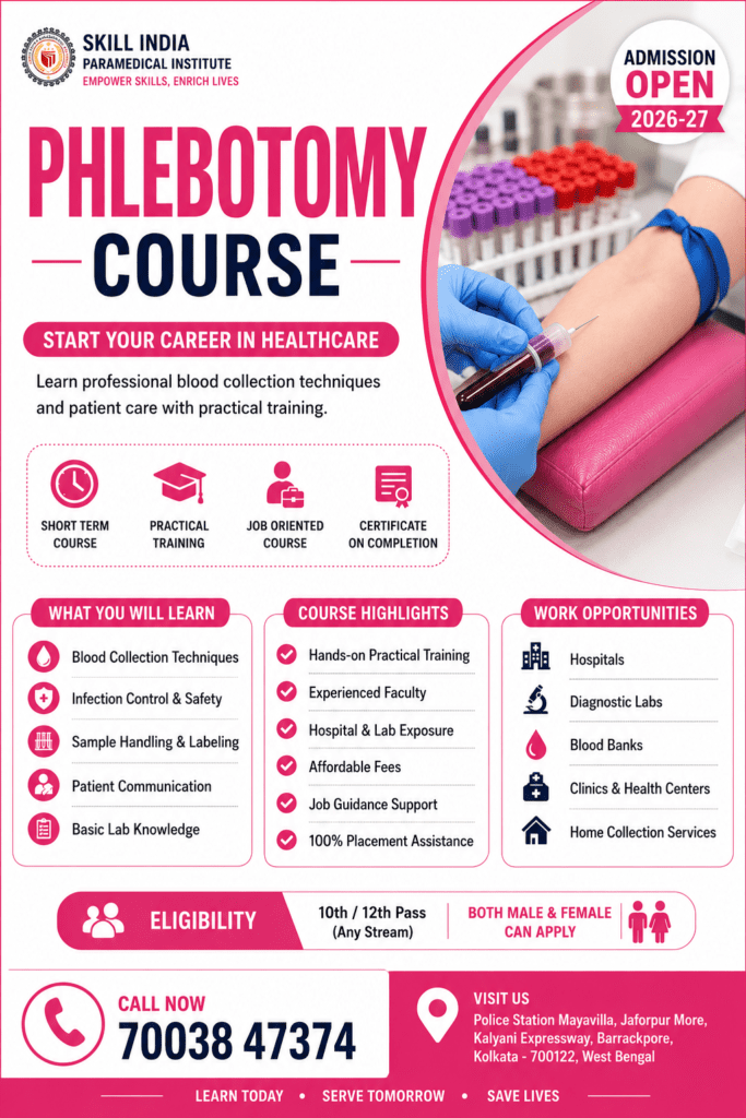 Phlebotomy Course Skill India Kolkata
